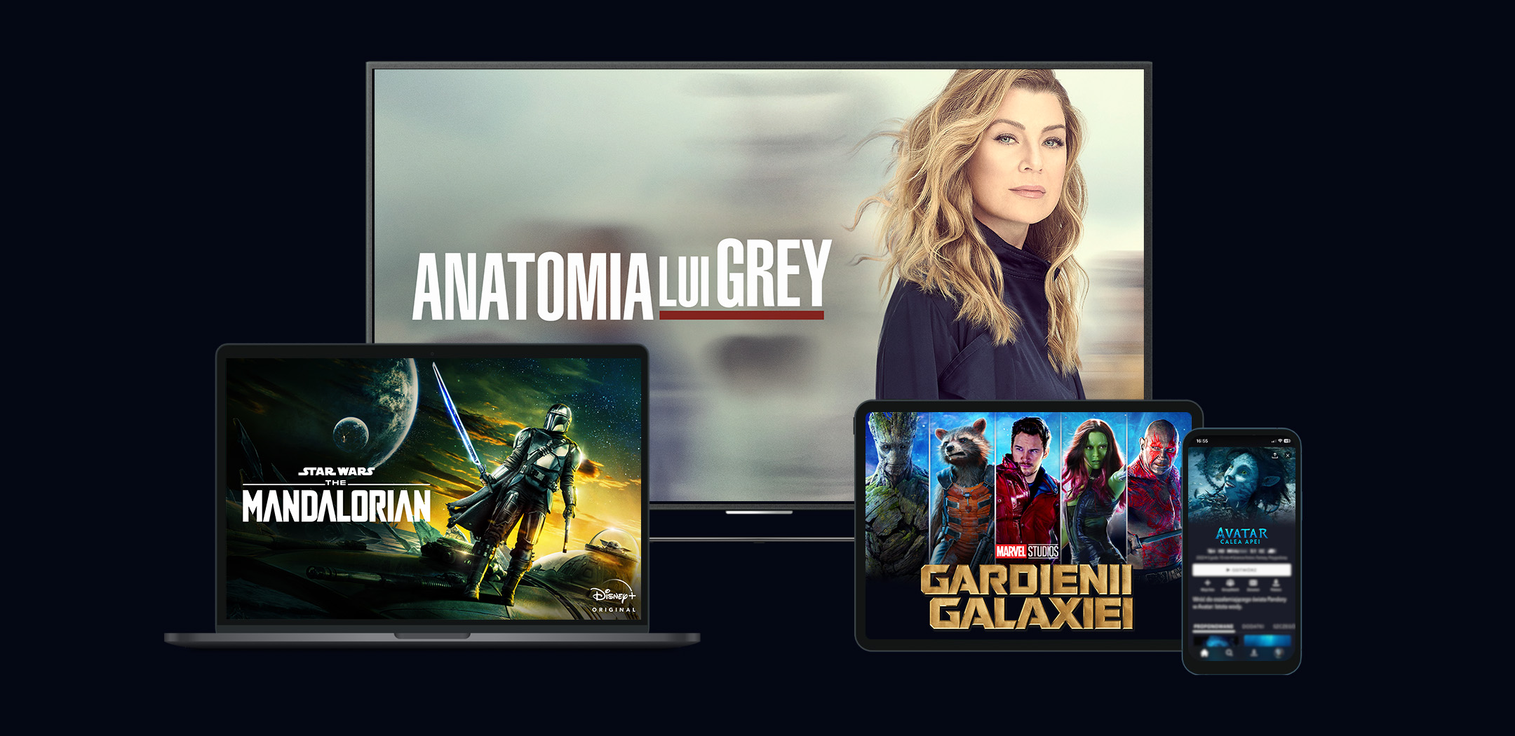 Programe Disney+ pe diferite dispozitive