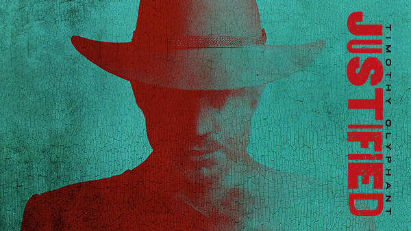 Title art for the TV show based on a book, Justified.