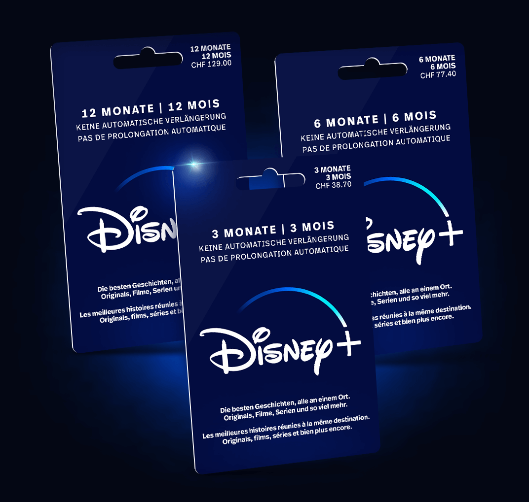 Disney+ Geschenkkarten