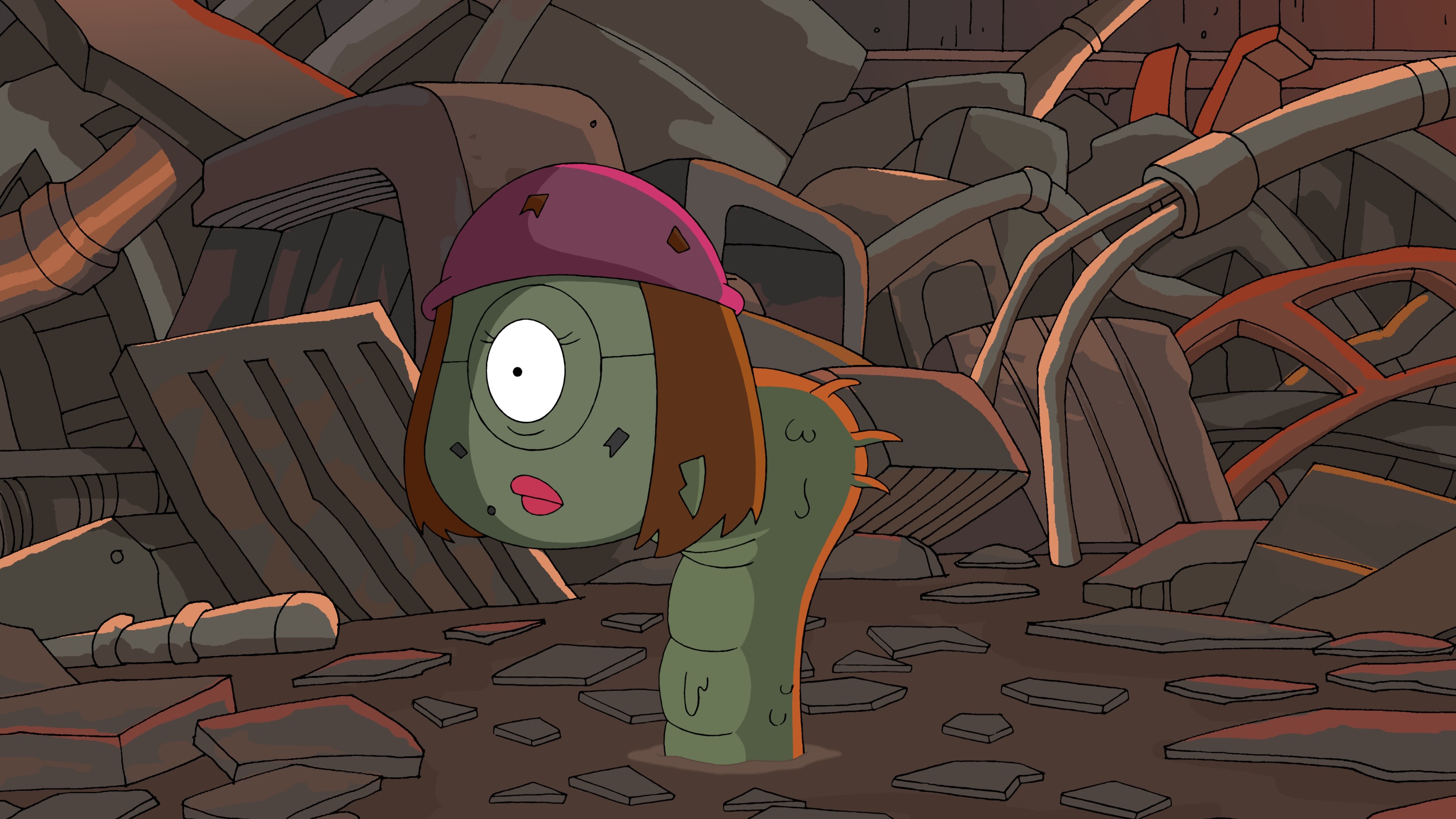 Family Guy Star Wars Meg parody dianoga trash compactor scene from “Blue Harvest.”