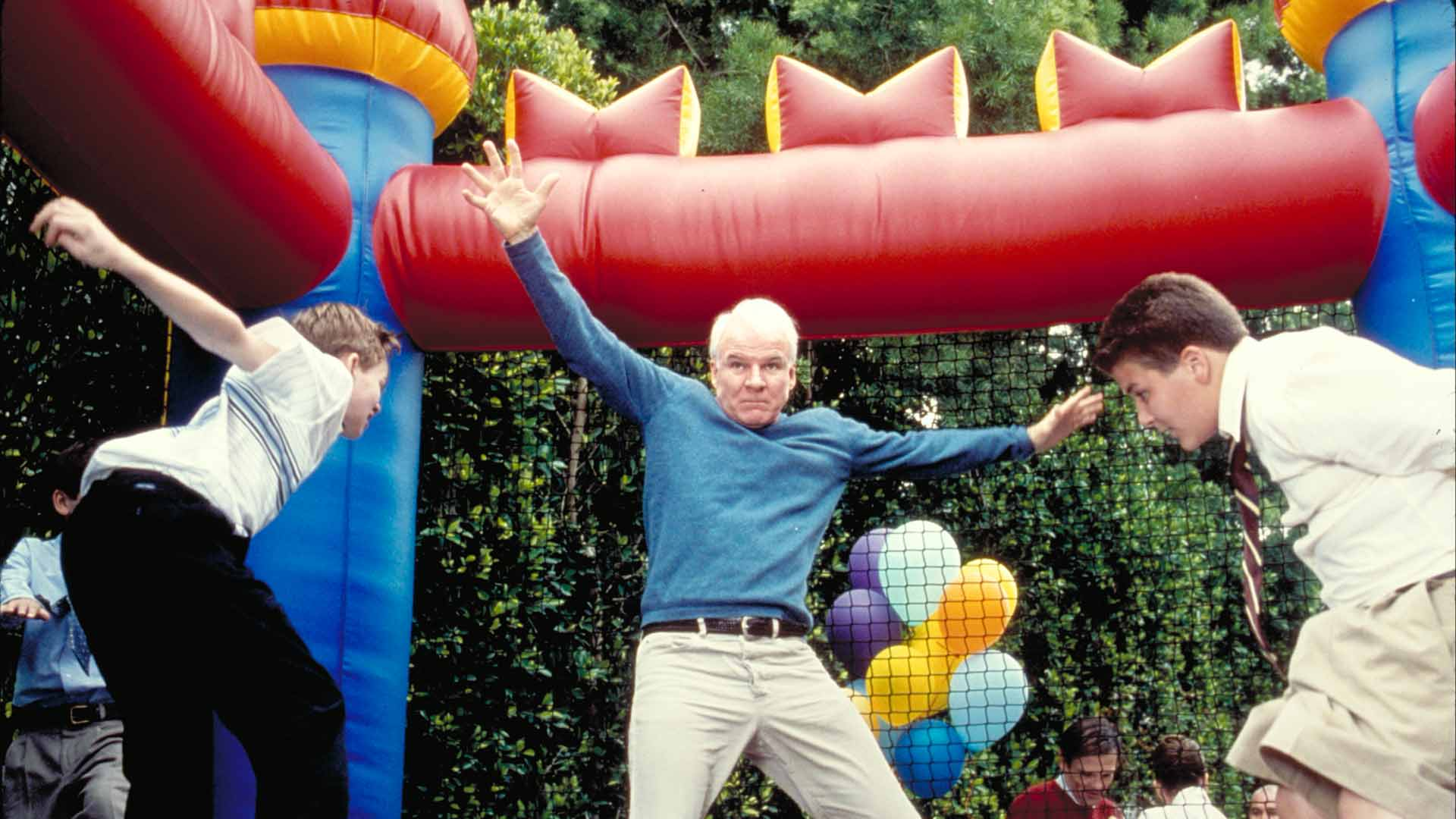 This image features actor Steve Martin in a scene from the 2003 family comedy film Cheaper by the Dozen.