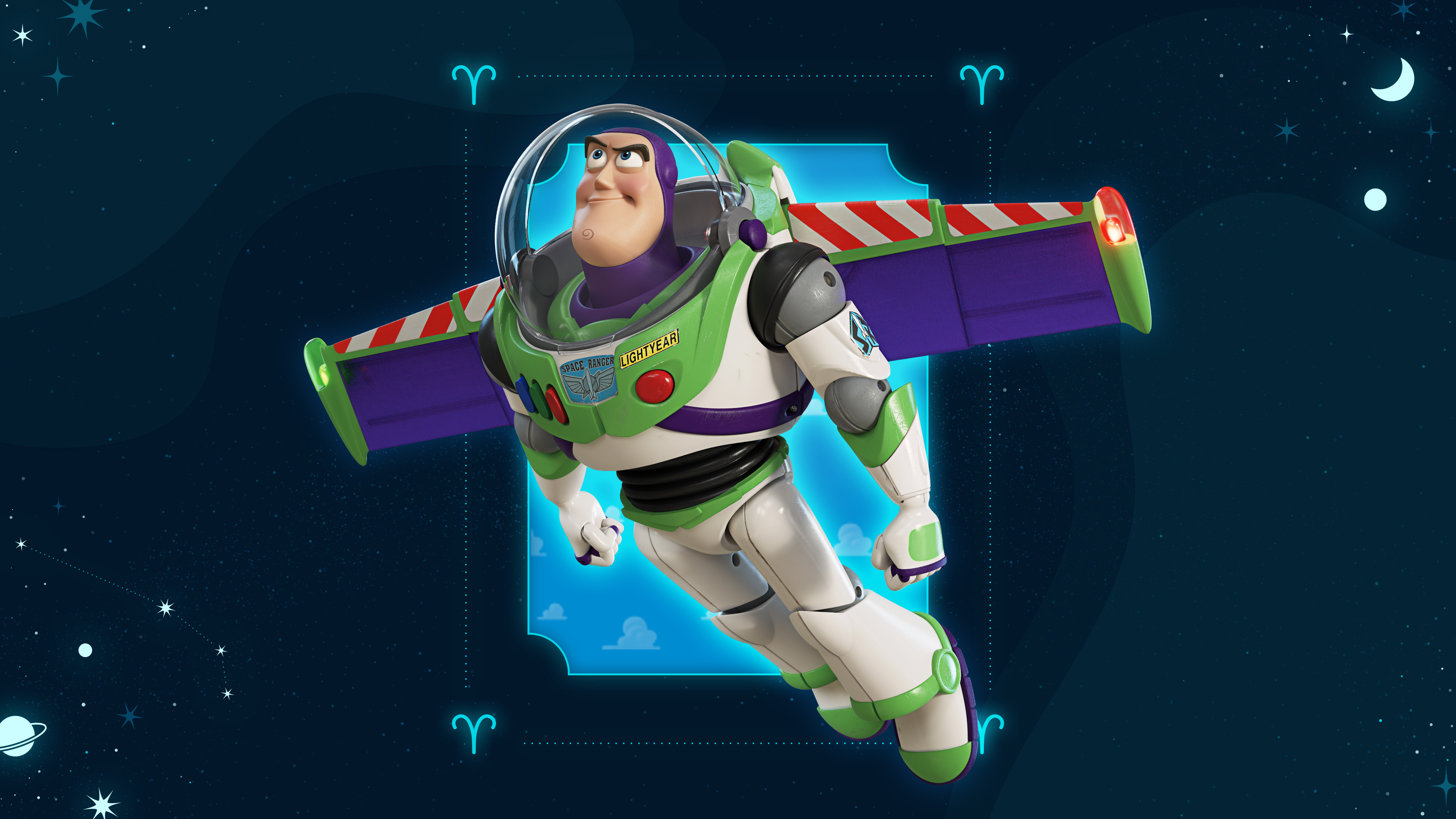  Imagen de Buzz Lightyear asociada al signo aries según sus rasgos de personalidad y características.