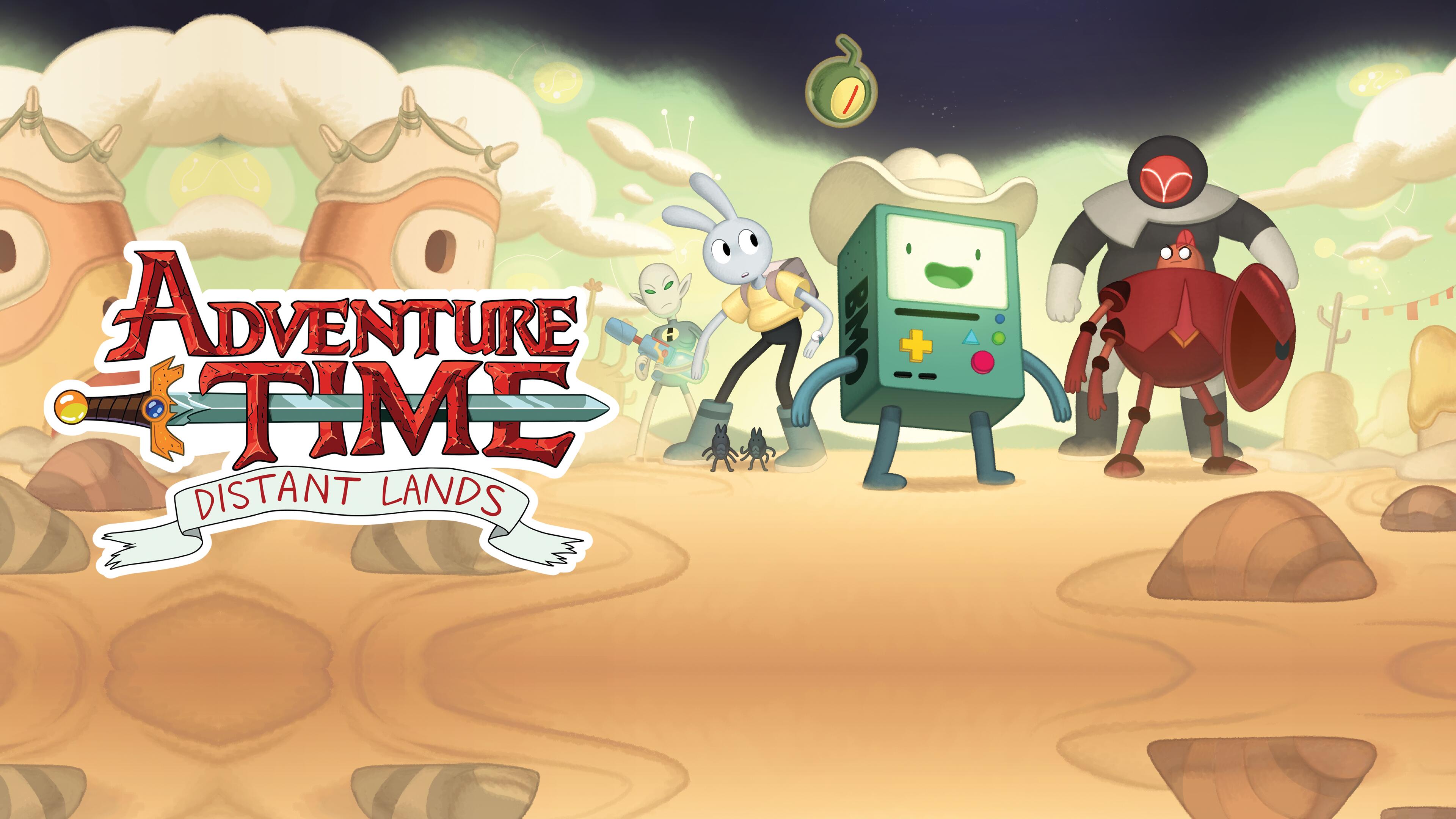 Title art for the animated series Adventure Time: Distant Lands.