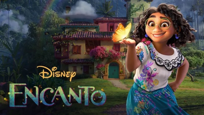 Title art for the Oscar-nominated movie Encanto.