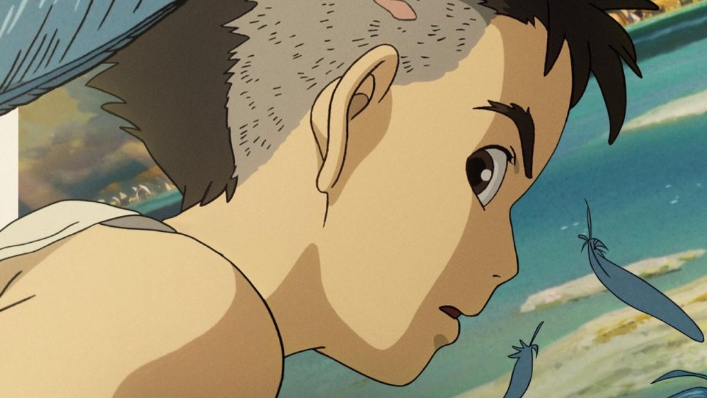 A promotional image for the Studio Ghibli movie, The Boy and the Heron.