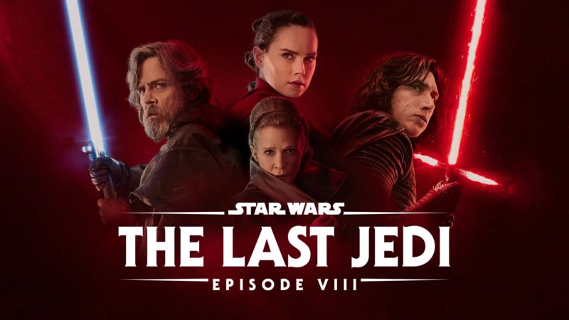 Title art for the Star Wars movie, Episode VIII: The Last Jedi.