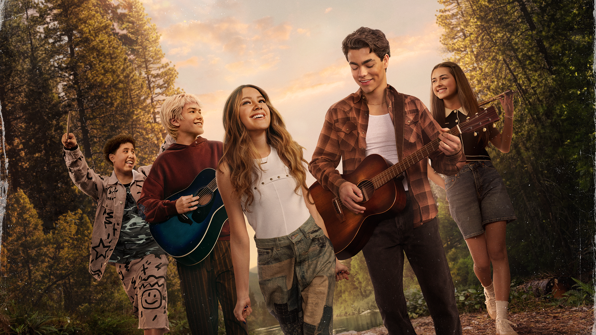 This image a poster for the 2026 film Camp Rock 3, featuring a new cast of campers alongside the returning Jonas Brothers.