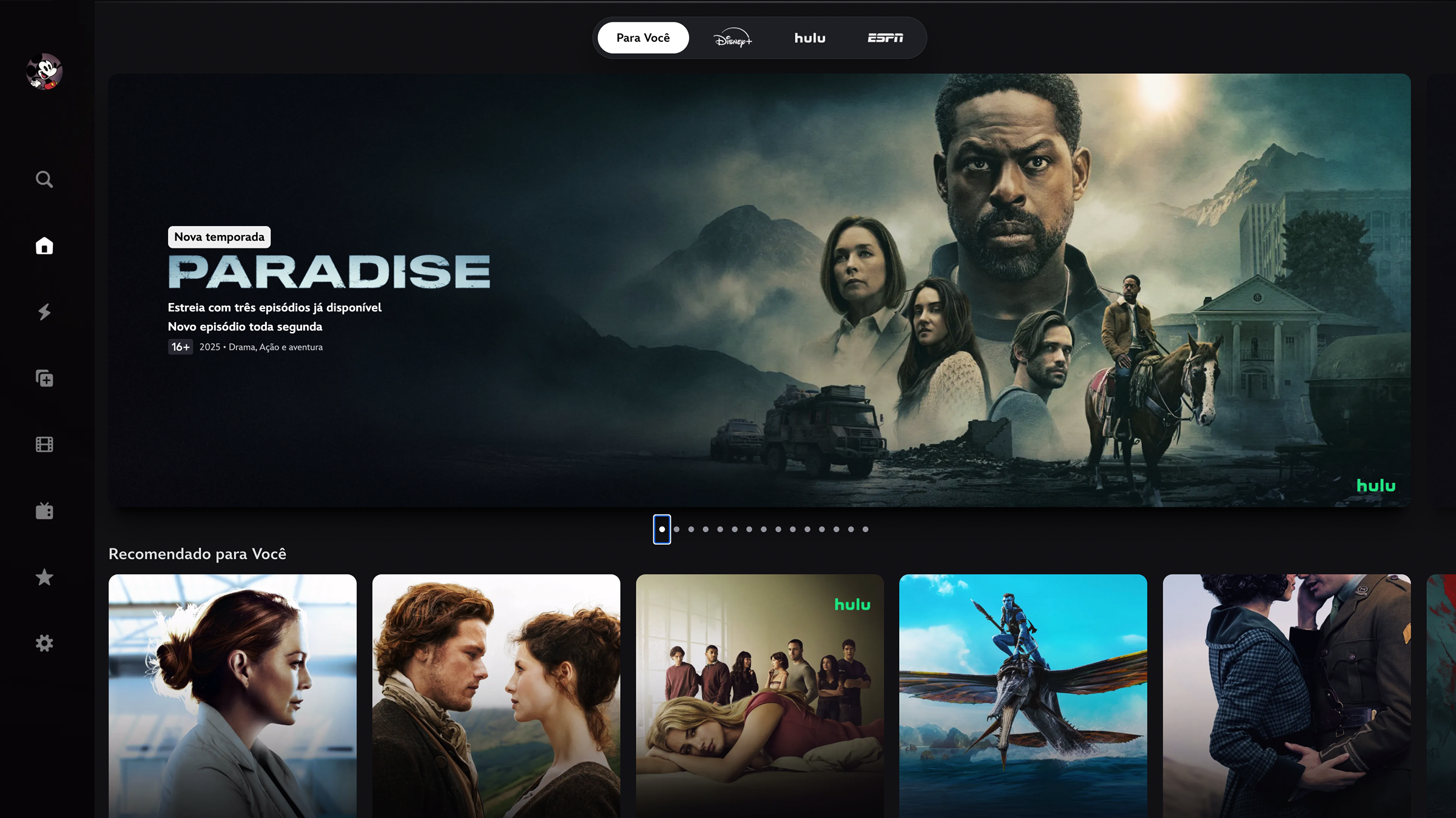 Aba no Disney+ com Paradise