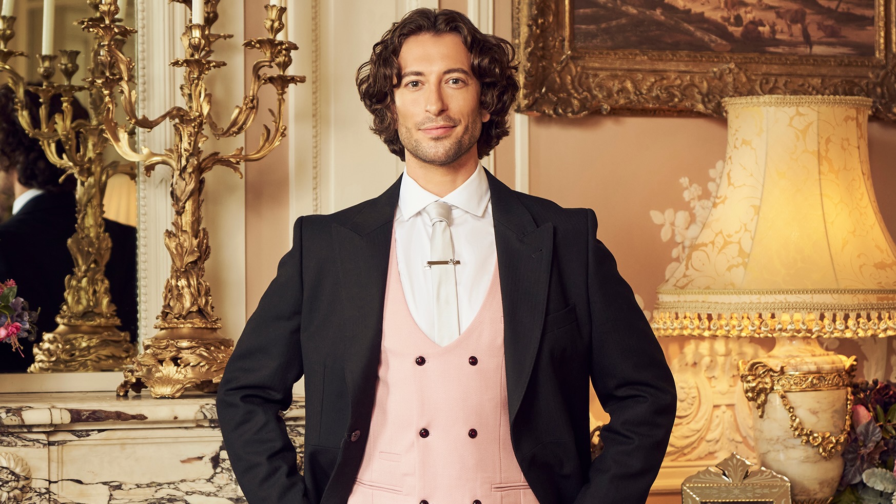 A headshot of bartender Lewis for Season 3 of Vanderpump Villa.