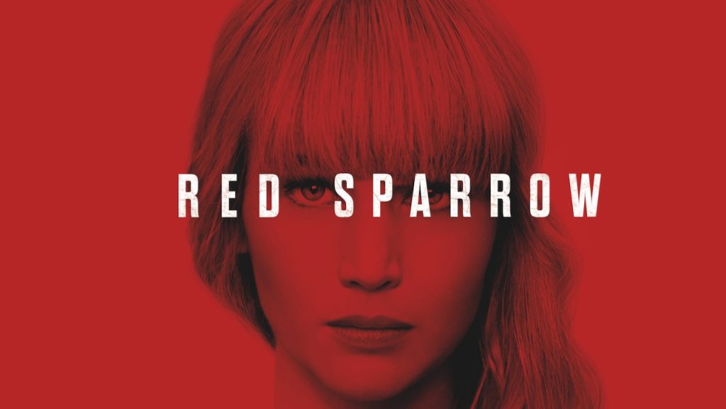 Title art for the action movie, Red Sparrow.
