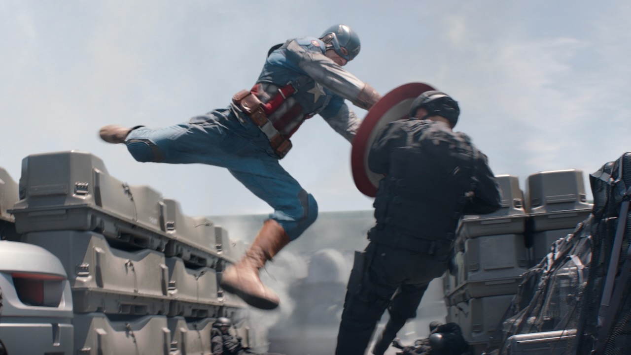 A still image from the Marvel movie, Captain America: The Winter Soldier.