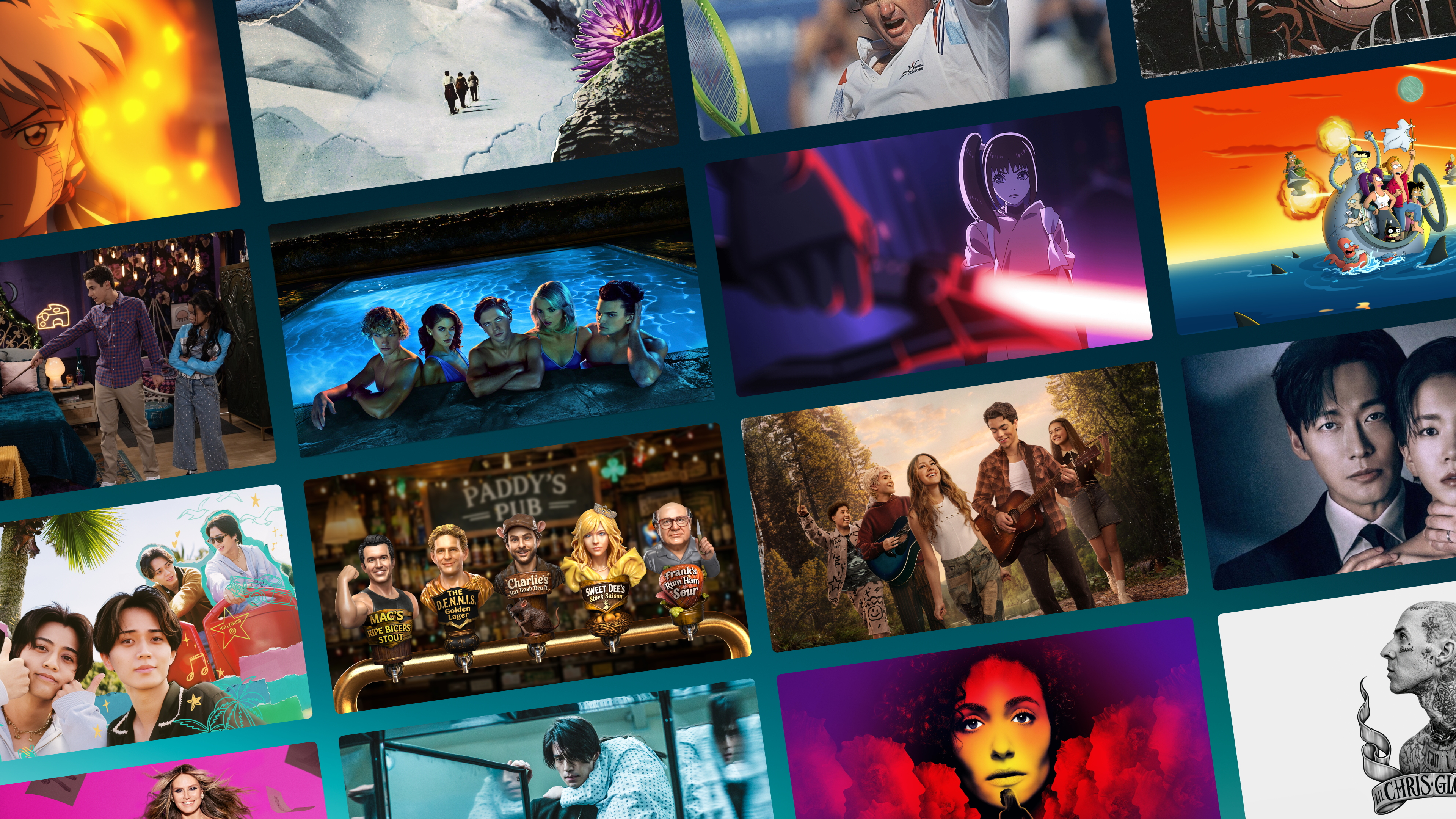 This image is a promotional collage featuring various characters and scenes from movies and television shows available on Disney+ and Hulu in August 2026. 