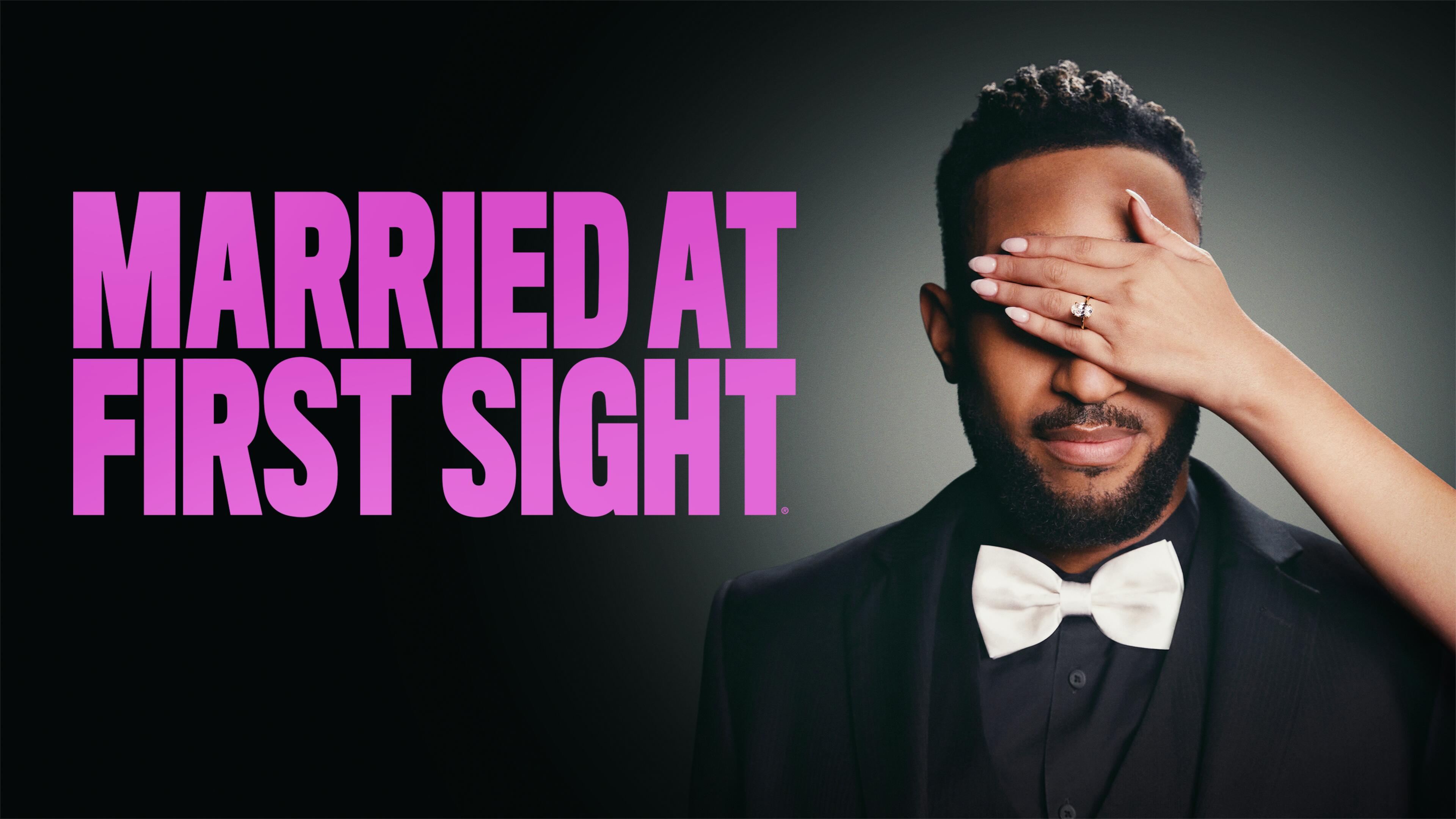 Title Art for Married at First Sight, a Hulu reality TV show.
