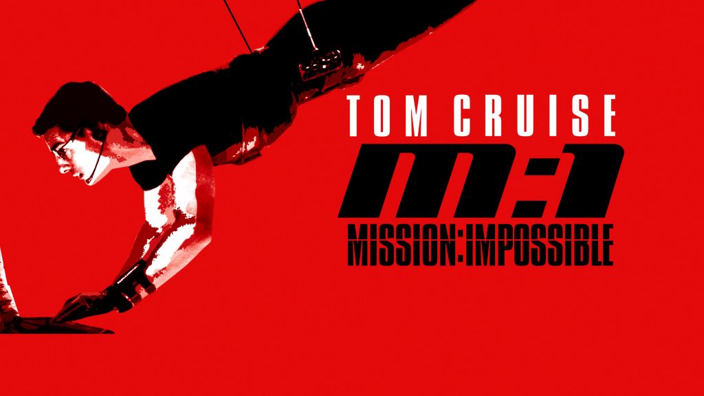 Title art for the first Mission: Impossible movie, Mission: Impossible.