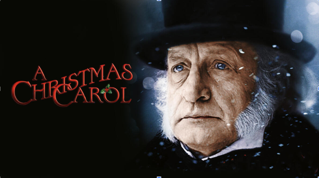 Title art for the classic Christmas movie A Christmas Carol.