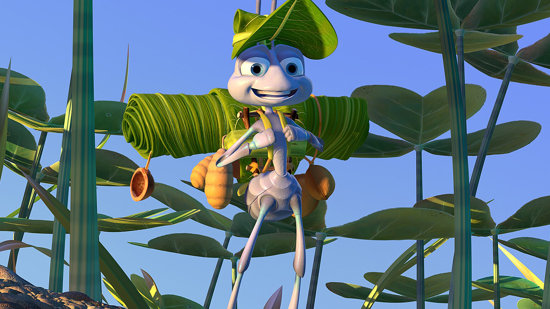 Ant from Bug's Life eagerly carries equipment 