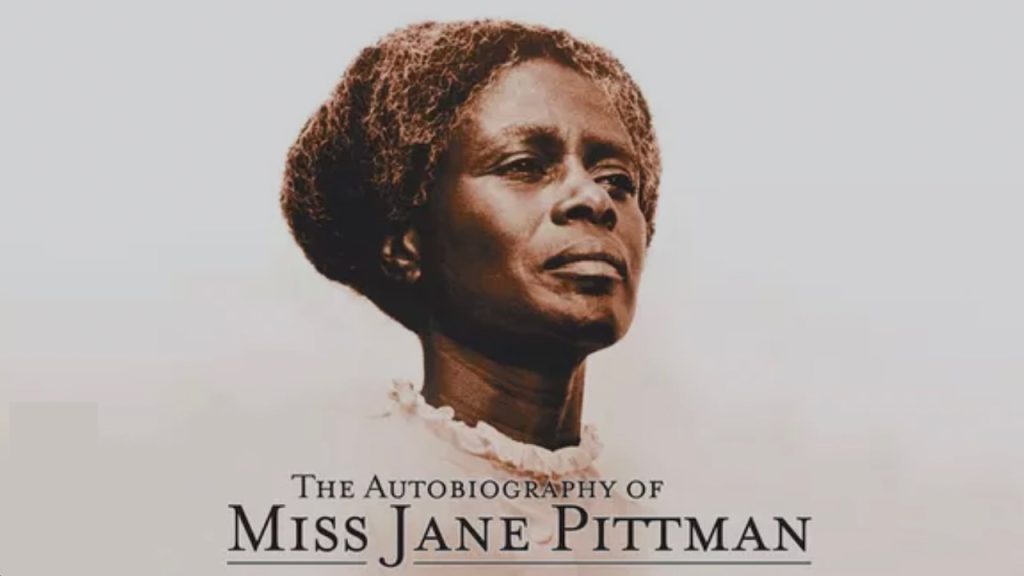 TItle art for the Black history movie The Autobiography of Miss Jane Pittman.