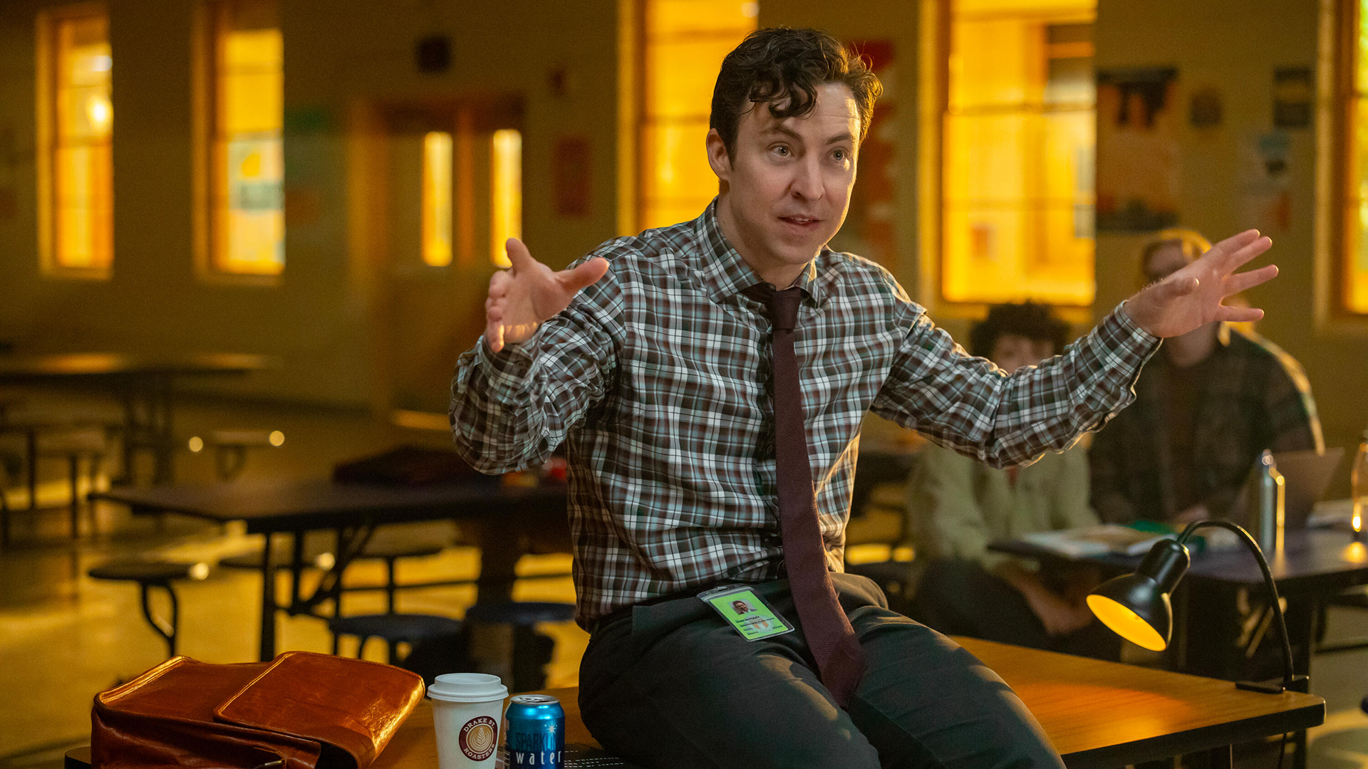 Brian Jordan Alvarez as Evan Marquez in the FX series English Teacher