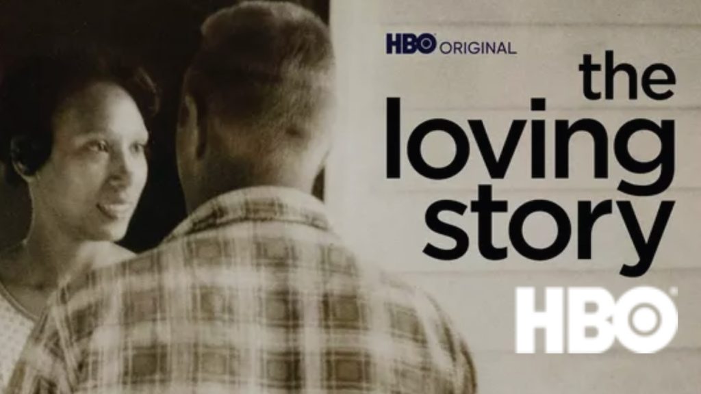 Title art for the Black history documentary The Loving Story.