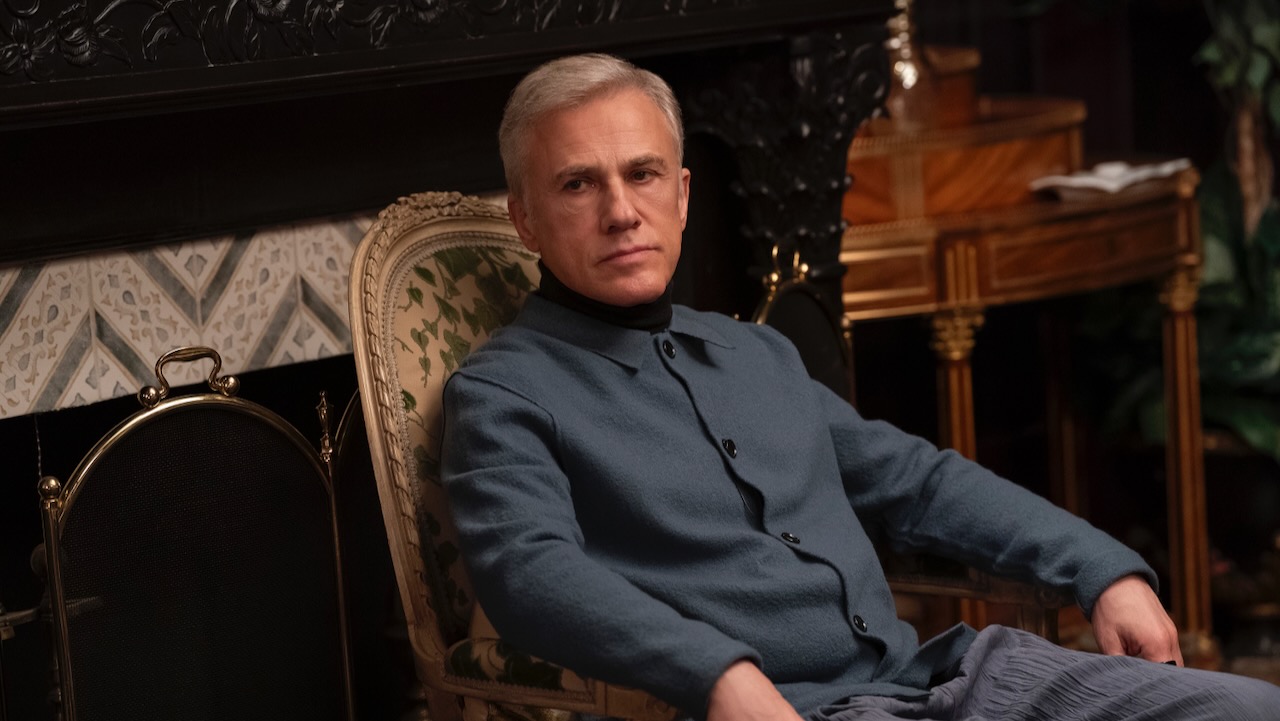 image of Christoph Waltz sitting down