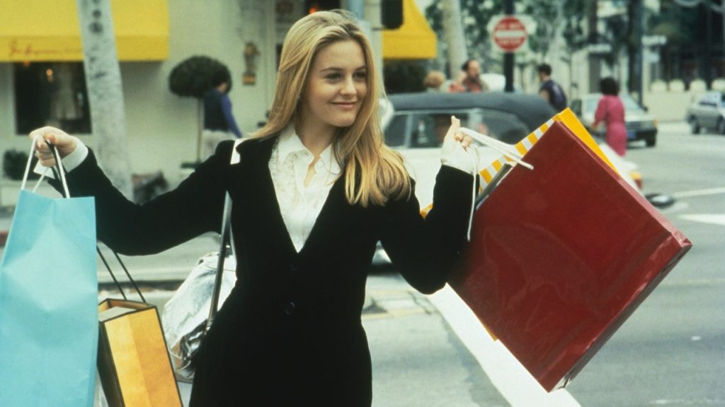 Alicia Silverstone as the now iconic Cher Horowitz from Clueless (1995).