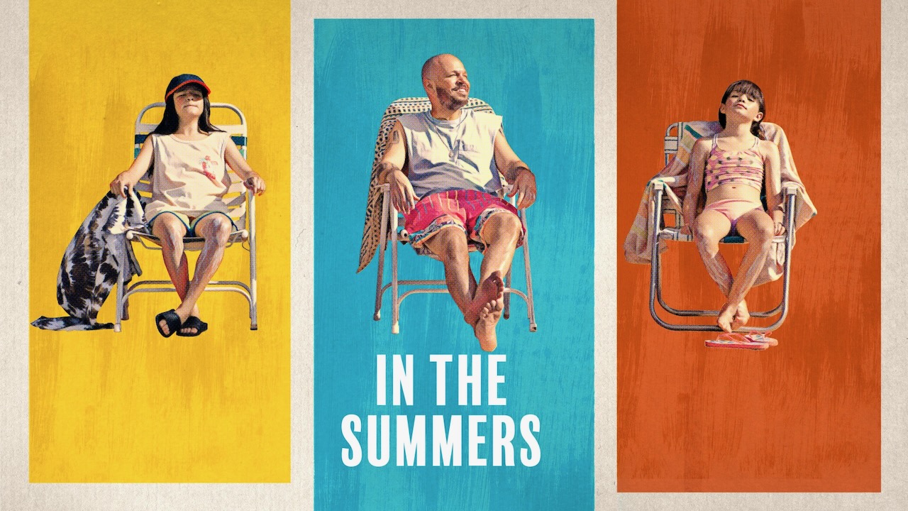 Title art for the independent film, In the Summers, now streaming on Hulu.