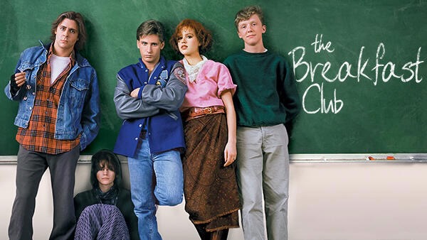 A still image from one of the defining movies of the ’80s, The Breakfast Club.