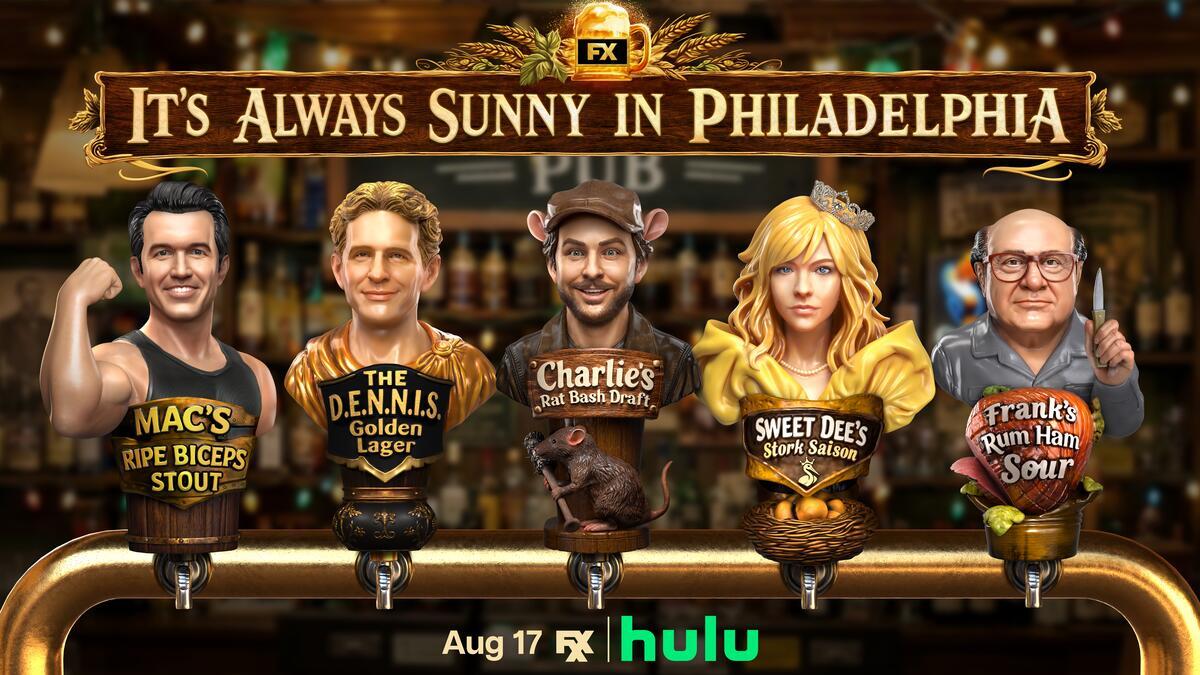 Title art for Season 18 of the FX show It’s Always Sunny in Philadelphia.