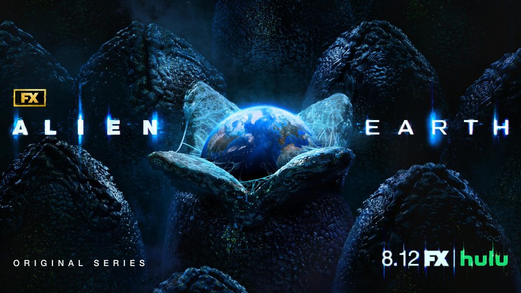 Title art from Alien: Earth, a new TV series exclusively on FX on Hulu.