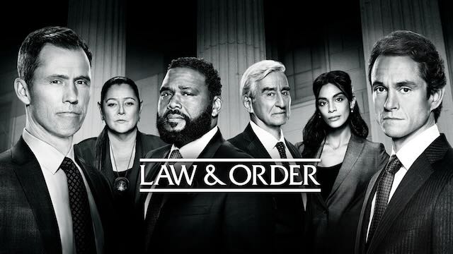 Title art for the procedural show, Law &amp; Order.