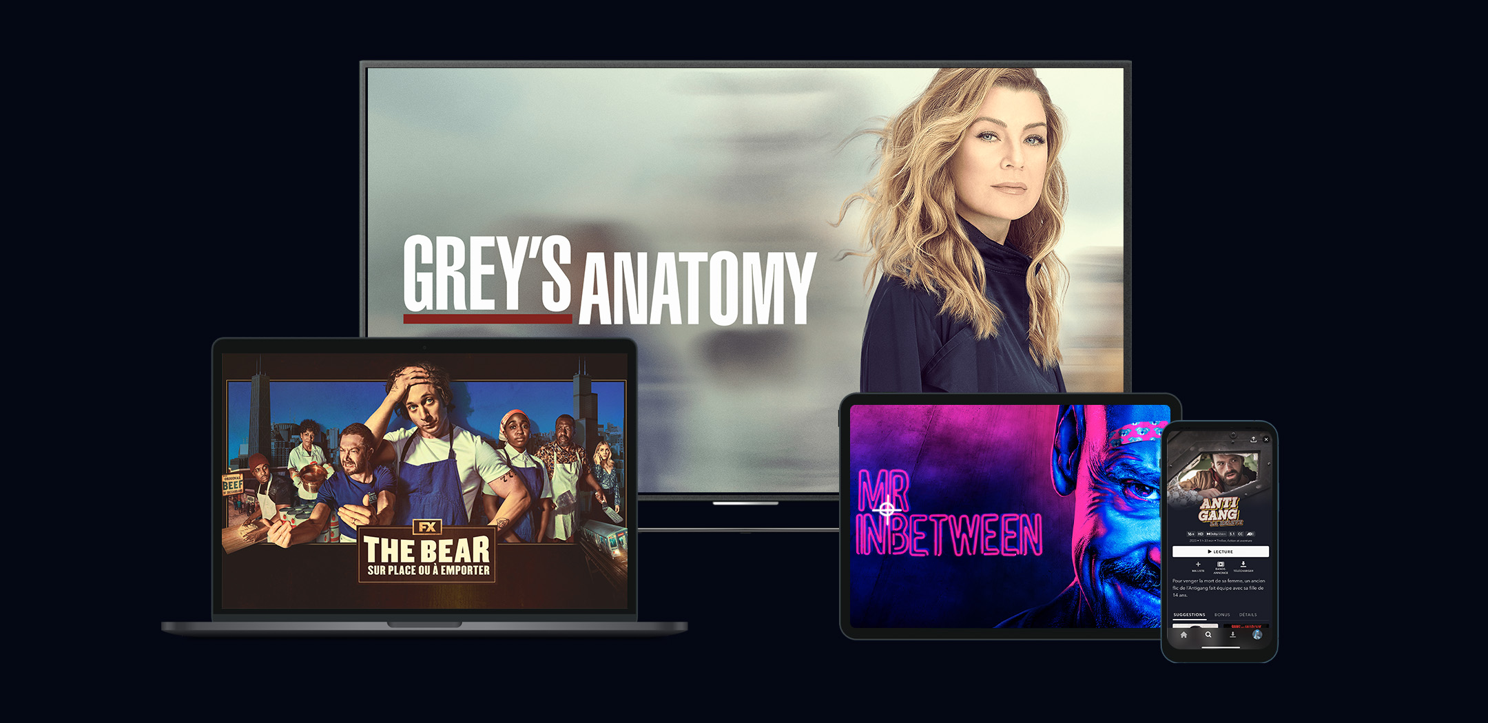 Séries Disney+ sur différents appareils