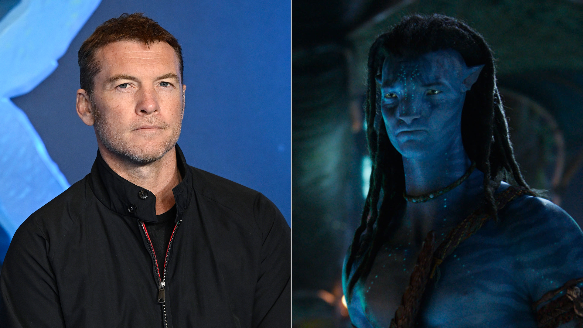 Sam Worthington as Jake Sully in Avatar: Fire and Ash