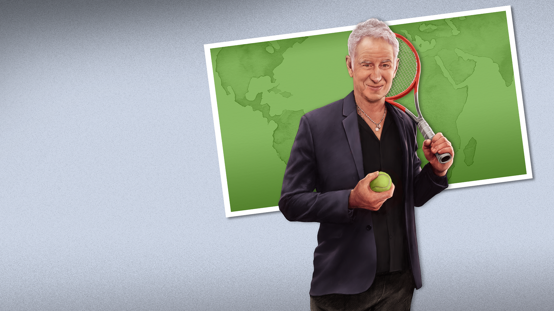 Tennis legend John McEnroe in McEnroe's Places.