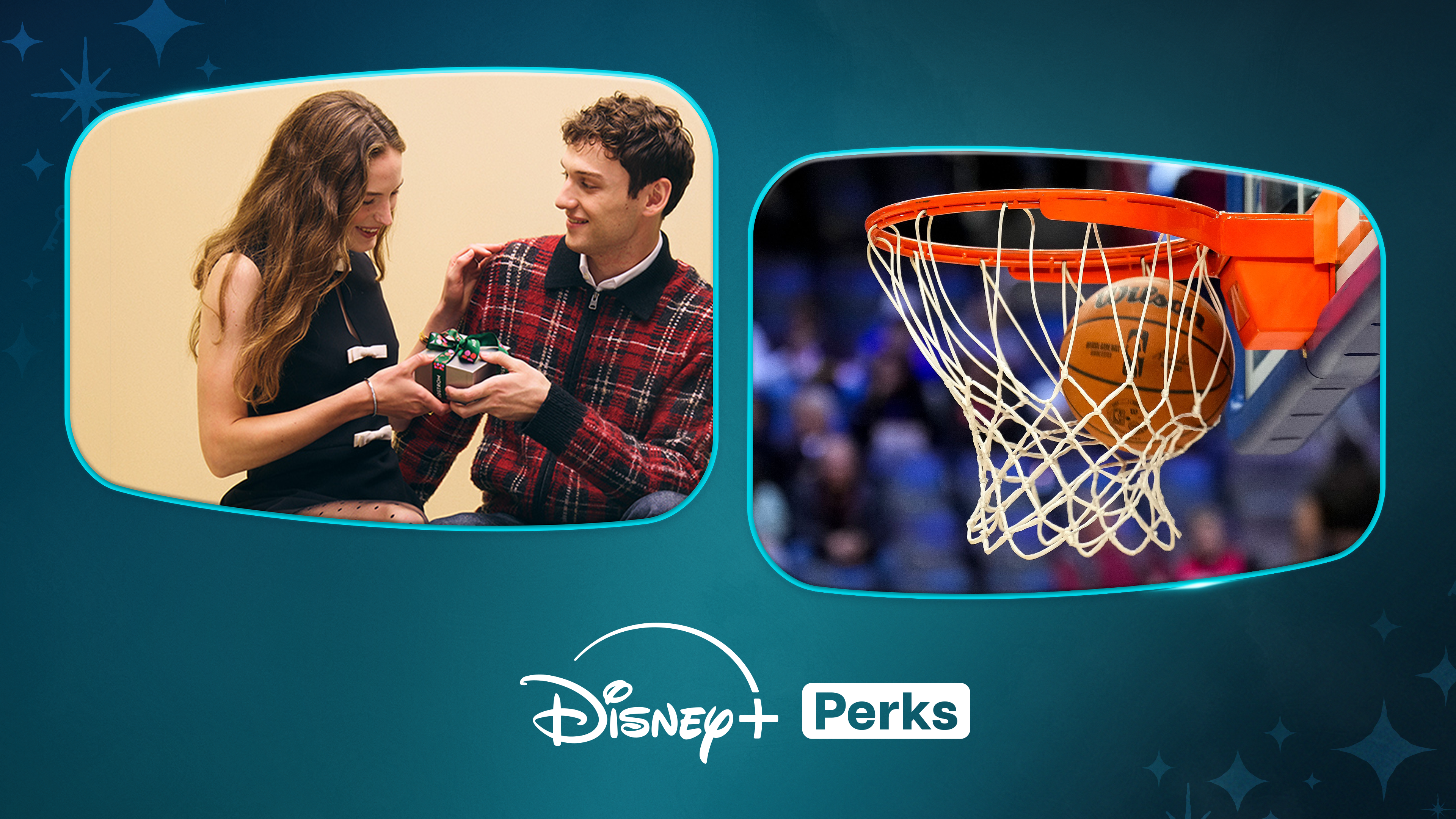 Disney+ Perks logo background