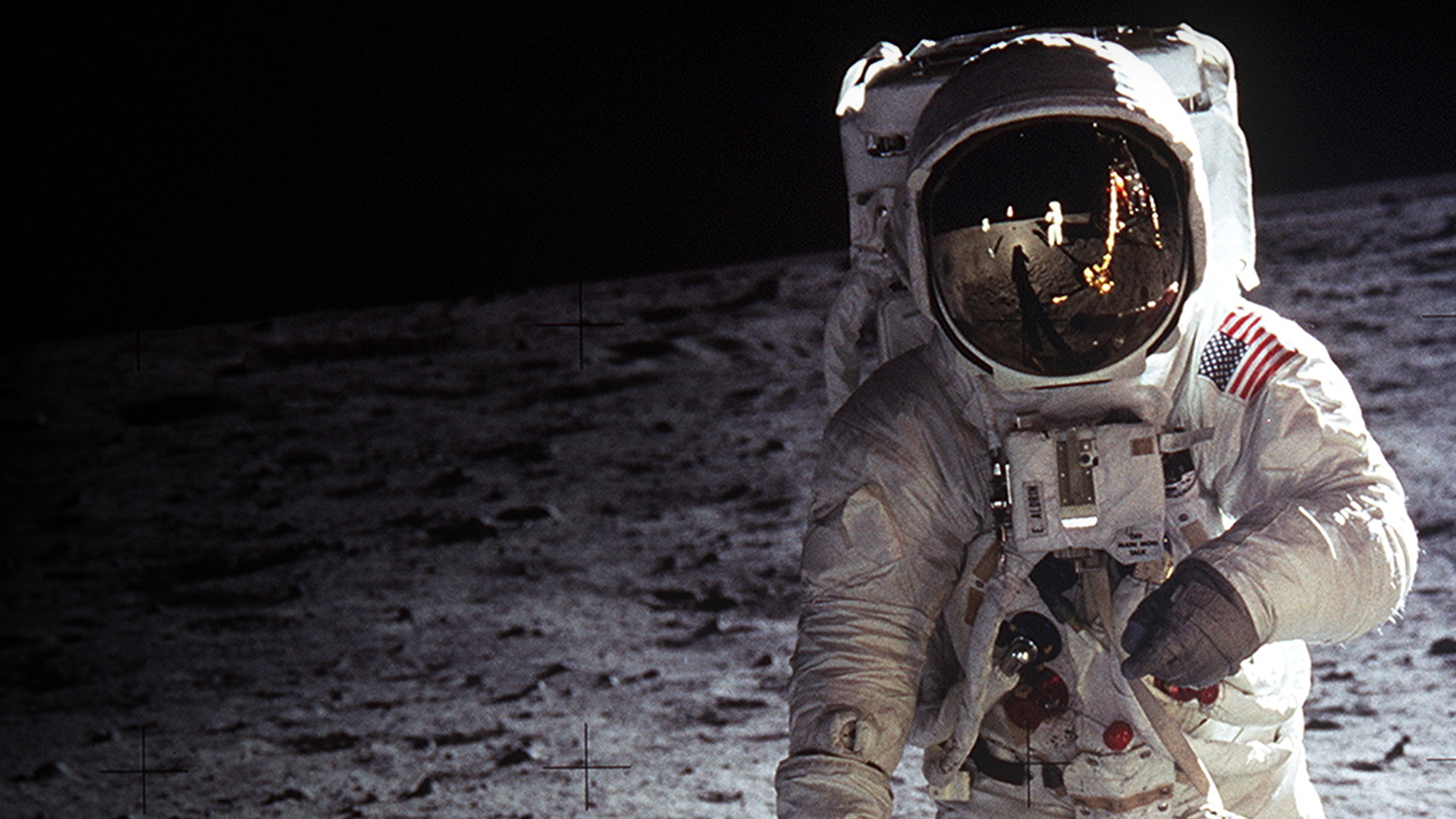 Buzz Aldrin during the historic Apollo 11 mission in July 1969