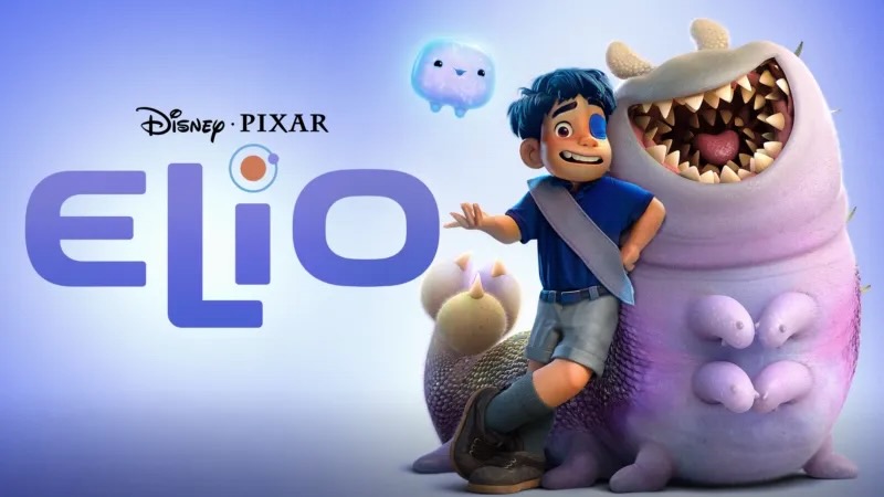 Title art for the Golden Globe-nominated movie Elio.