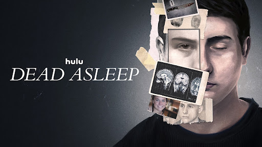 Title art for the true crime docuseries Dead Asleep.