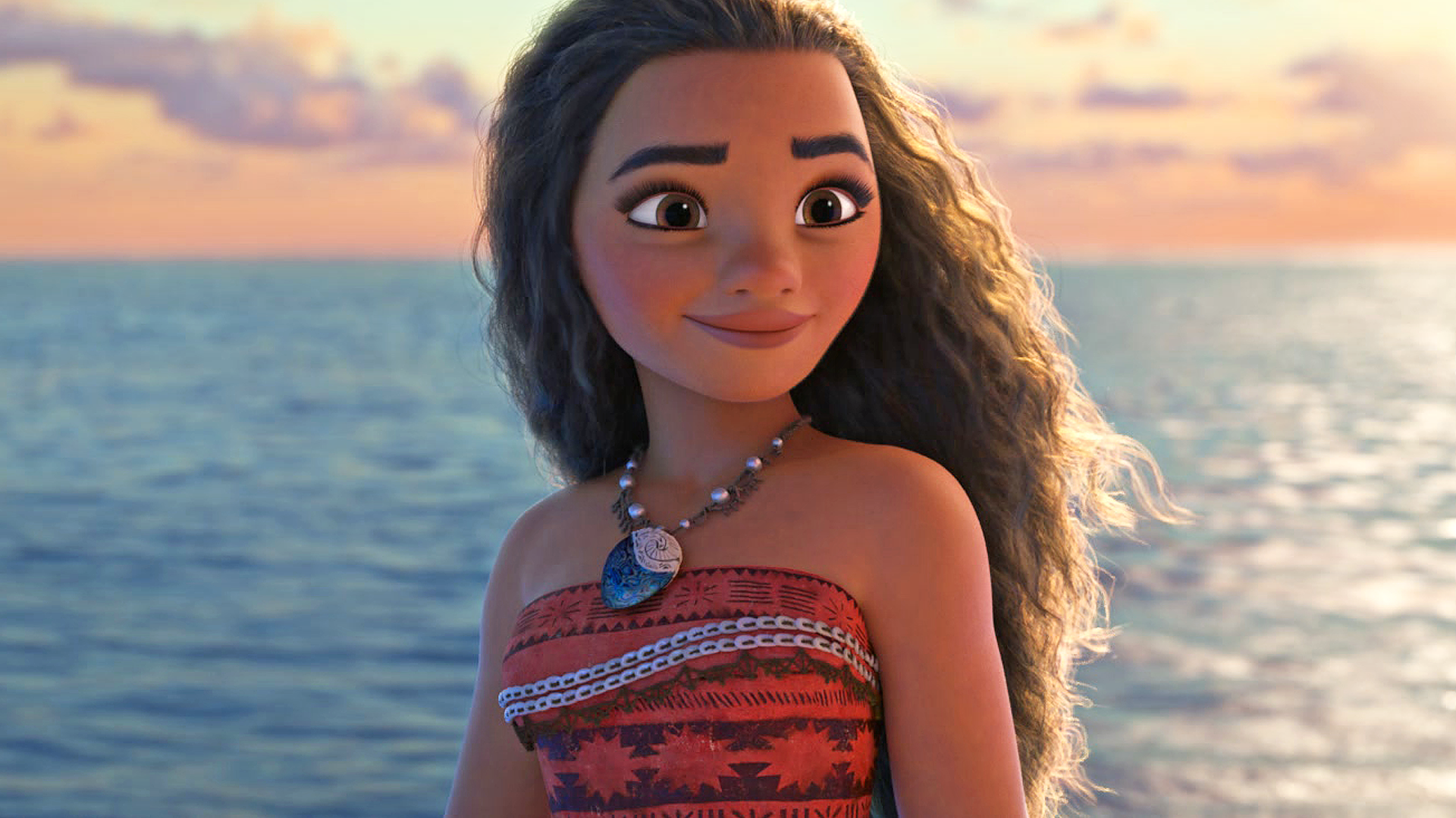 En esta imagen aparece Moana, el personaje animado de la película de Disney Moana de 2016 