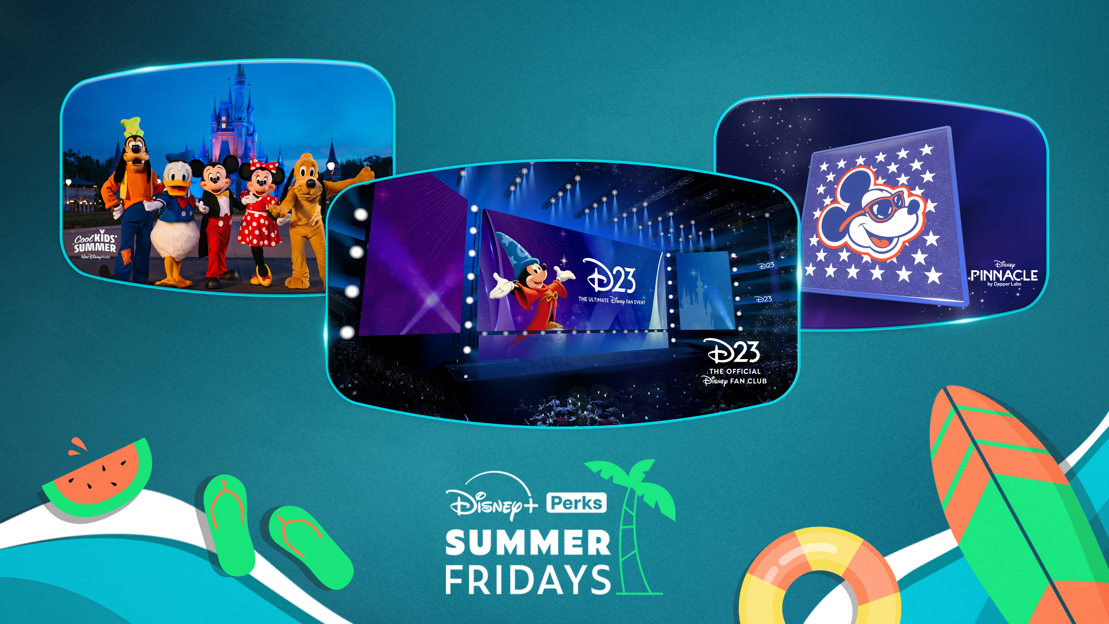 Image featuring multiple Disney+ Summer Perks