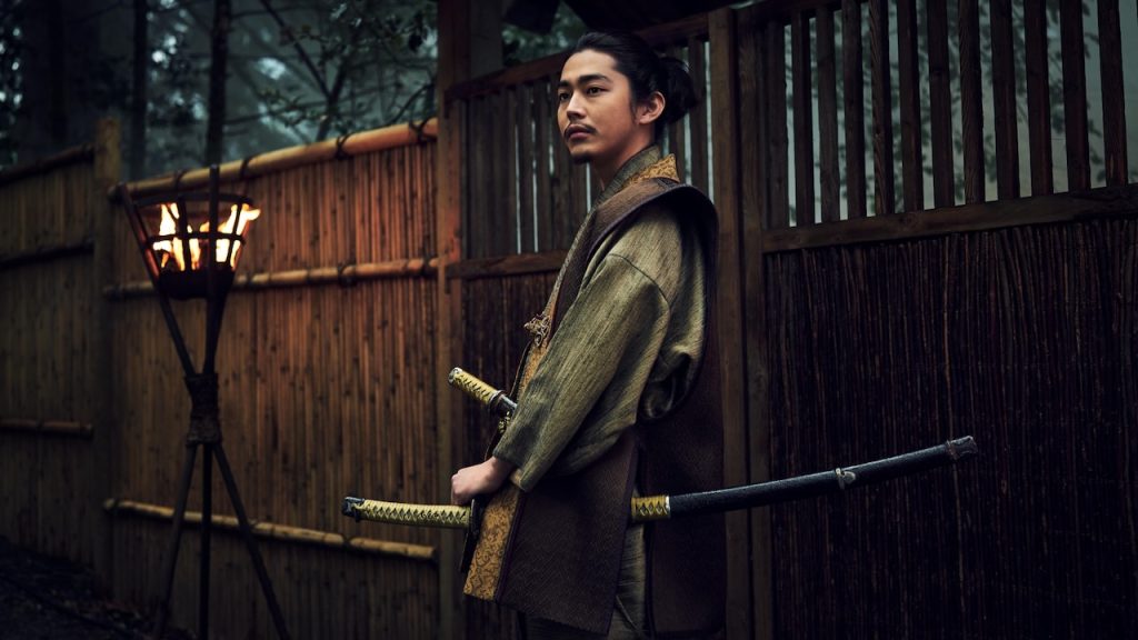 A still image of Yuki Kura as Yoshii Nagakado in the FX series, Shōgun.