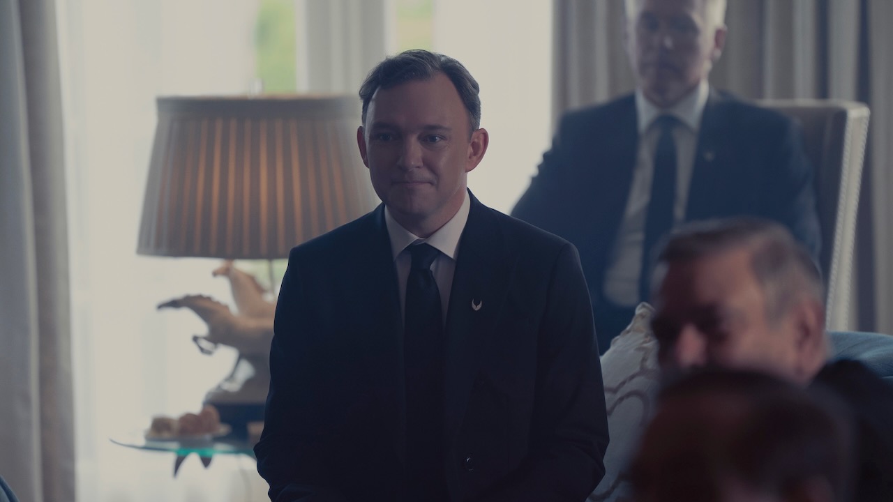 Nate Corddry as Commander MacKenzie in The Testaments.