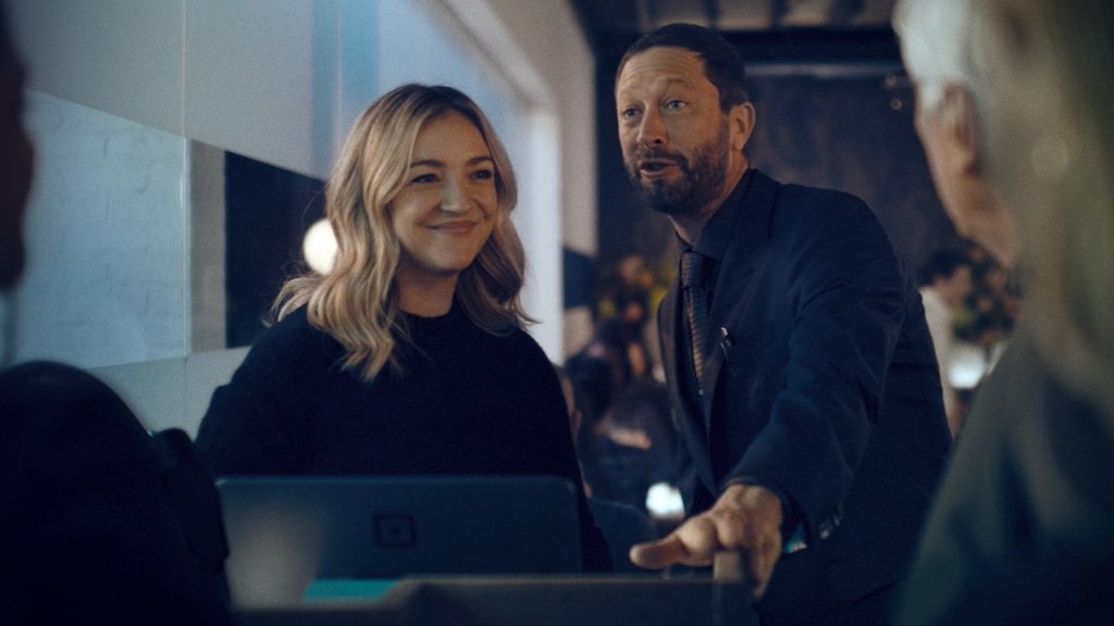 A still image of Sugar and Richie in Season 3 of The Bear.