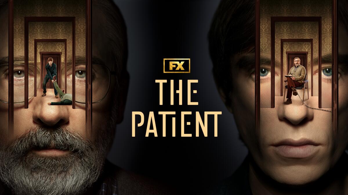 Title art for the FX drama series The Patient.