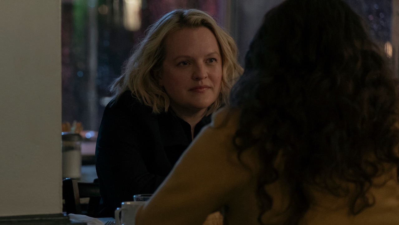 Elisabeth Moss as June Osbourne in The Testaments.
