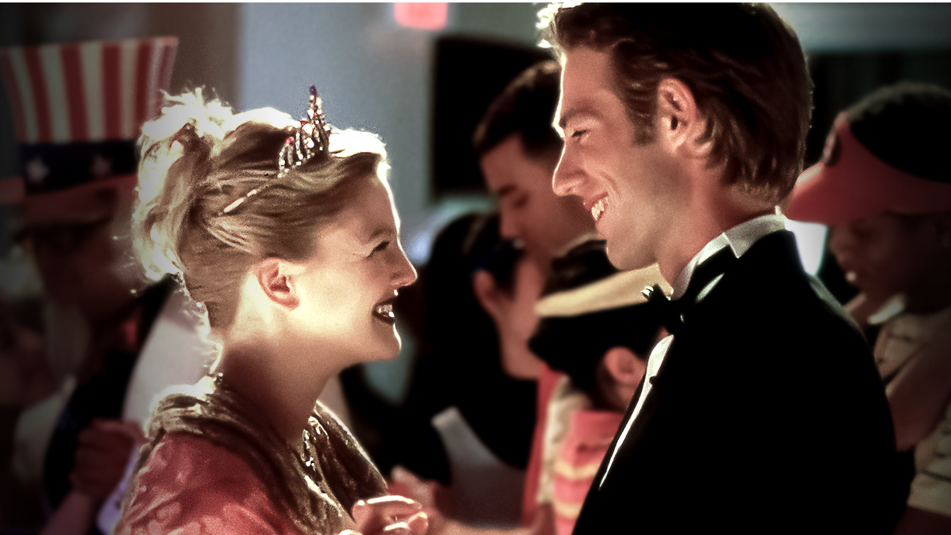 Josie (Drew Barrymore) dances with Mr. Coulson (Michael Vartan) at prom