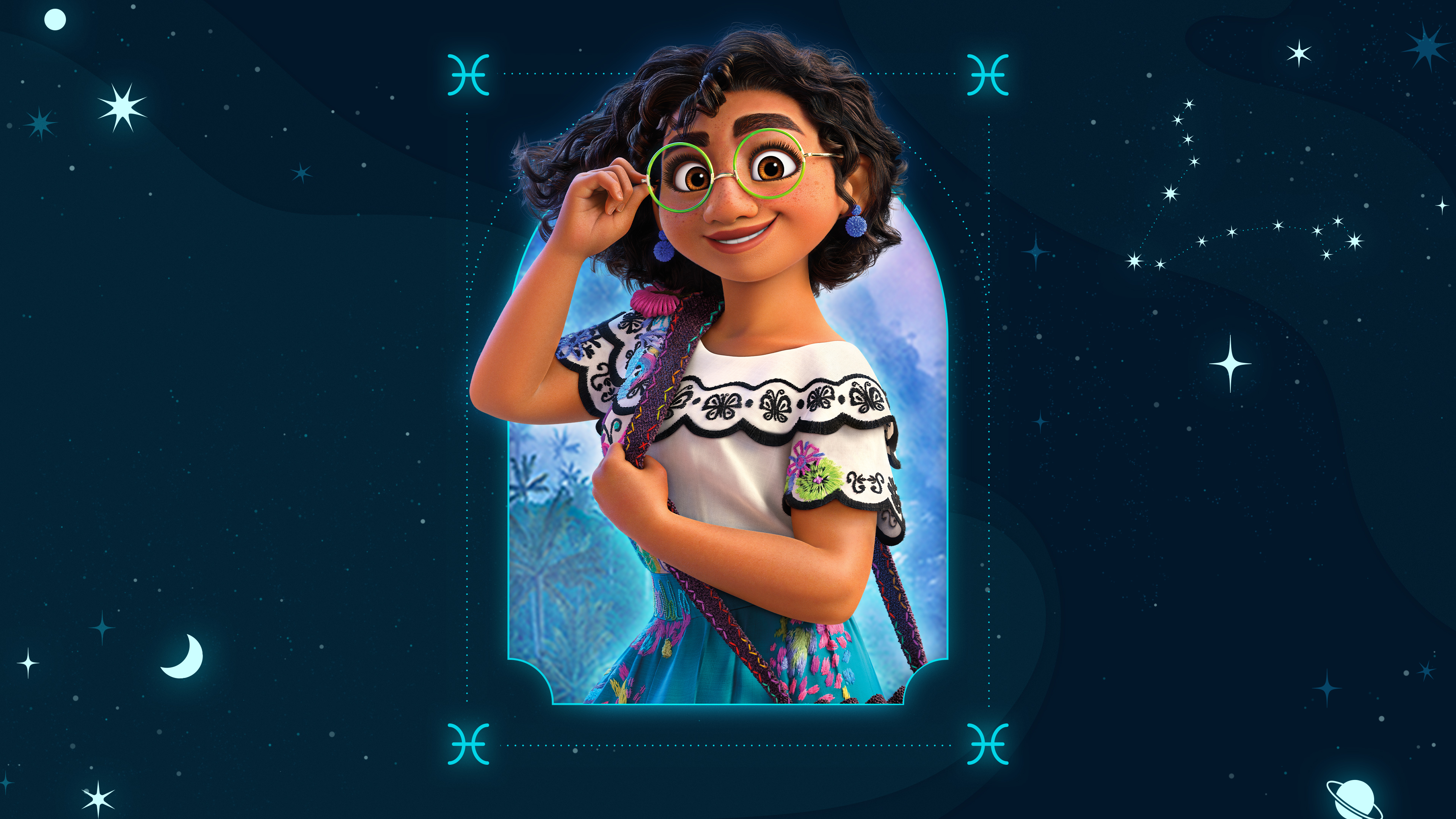  Imagen de Mirabel Madrigal asociada al signo piscis según sus rasgos de personalidad y características.