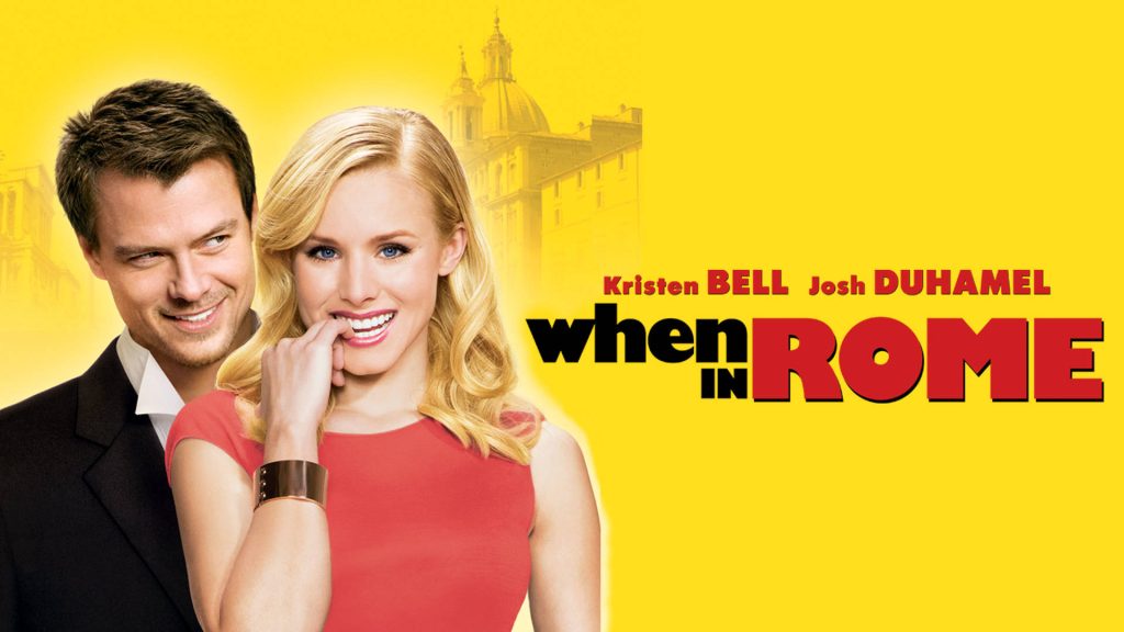 Title art for the rom-com film, When in Rome.