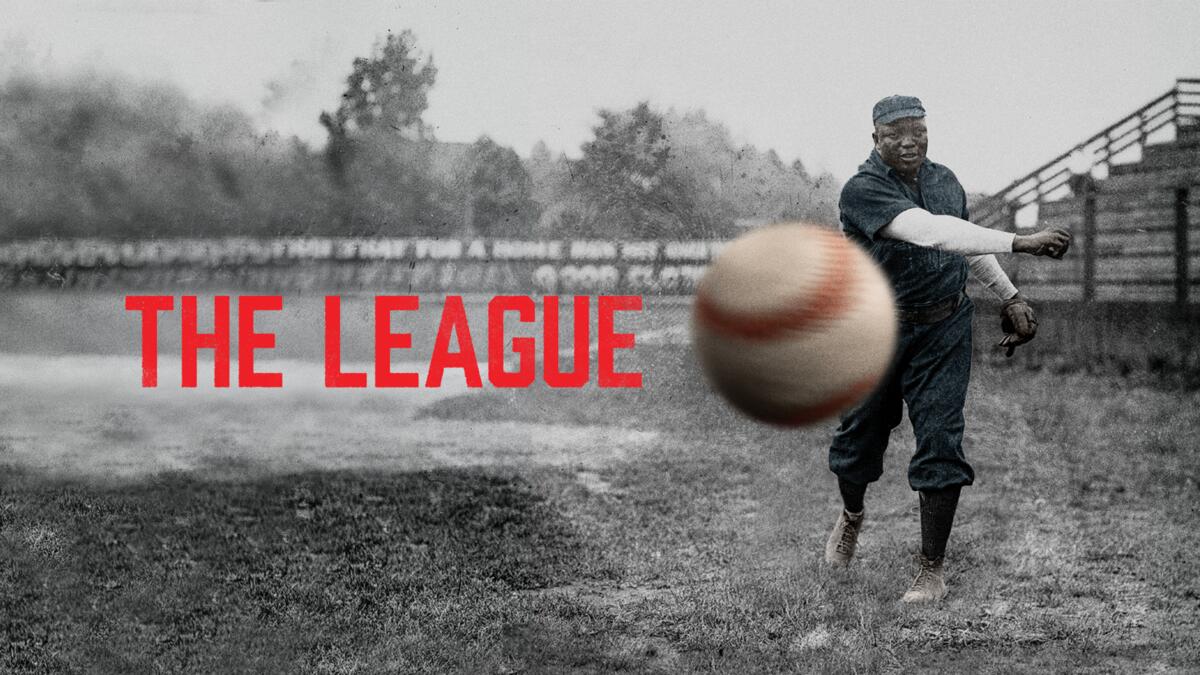 Title art for the baseball documentary film The League.