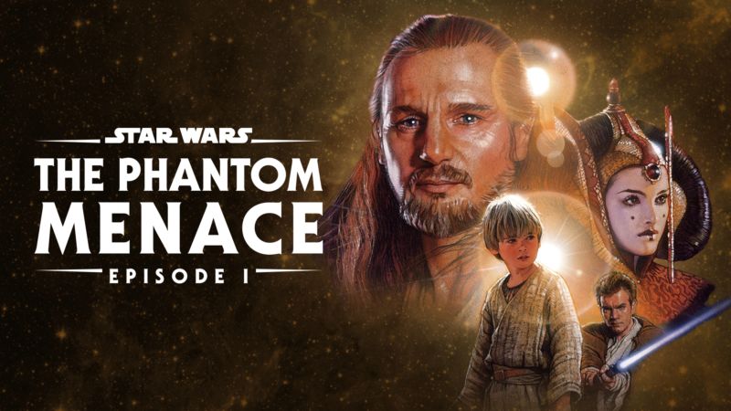 Title art for the Star Wars movie, Episode I: The Phantom Menace.