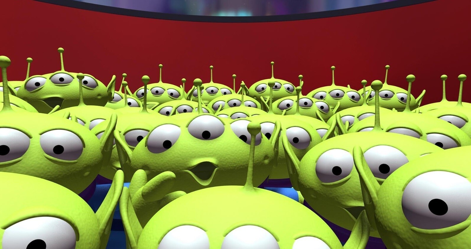 Os bonecos squeeze Aliens da franquia Toy Story